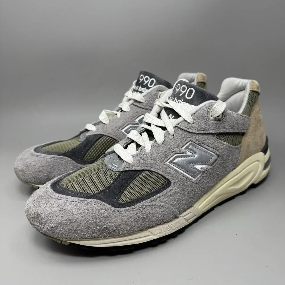New Balance Teddy Santis 990v2 Men's Size 14 Gray Lace Up Athletic Running Shoes